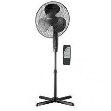 Impress 16 Inch Pedestal Fan with Remote Control and Timer- Black - B01G0NUE2Y